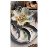 MCM SERVING DISH BY LANE **CHIPPED & BOWL