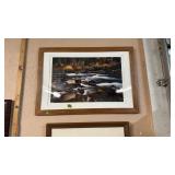 DOUGLAS R DAY FRAMED CREEK SCENE PHOTOGRAPH