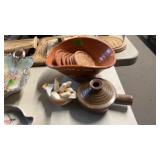 PORTUGAL DISH, CORN COB HOLDERS, POTTERY