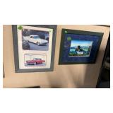 CLASSIC CAR PICTURE & DUCK PICTURE