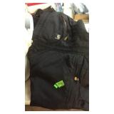 CARHART INSULATED BLACK BIBS SIZE S
