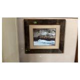 SIGNED GRIZZLY BEAR PHOTOGRAPH, FRAMED 24'X21'