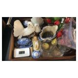 BX W/ VASES, TRINKET JAR, DOVE FIGURINE & JAPANESE
