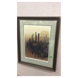 SIGNED BERGHOFF 'REFELCTIONS' PRINT, FRAMED