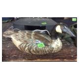 TOM TABER CARVED WOOD CANADIAN GOOSE