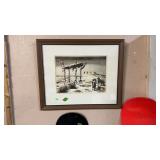 FORREST HILL 'THE PLAINSMAN SLEEPS' FRAMED PRINT