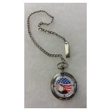 FLAG & EAGLE POCKET WATCH