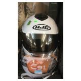 HJC FULL COVERAGE HELMET, WHTIE 5XL