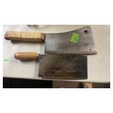 2 MEAT CLEAVERS