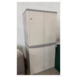 POLY STORAGE CABINET W/ CONTENTS