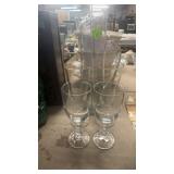 MARTINI PITCHER & MISC GLASSES