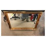 GOLD FRAMED MIRROR, 41'X29'
