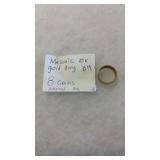MASONIC 10K GOLD RING, 8 GRMS