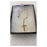 CROSS MARKED 14K W/CHAIN