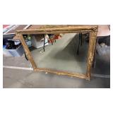 GOLD FRAMED MIRROR, 45'X36'
