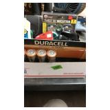 BATTERIES, MULTI TESTER, BUG SPRAY, TWIST TIES W/