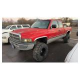 1996 DODGE RAM 1500 XTRA CAB 4X4 PICKUP , RUNS &
