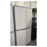 POLY STORAGE CABINET W/ CONTENTS
