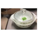 2 FIRE KING BAKING DISHES & 1 LID