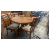 20' ROUND TABLE & 4 CHAIRS