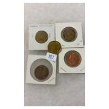 5 HEADS & TAILS TOKENS