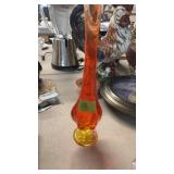 AMBERINA GLASS VASE