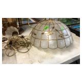 VINTAGE CAPZ BIRDS SWAG LIGHT