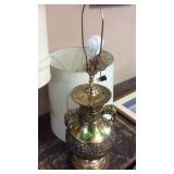 LARGE FANCY BRASS LAMP