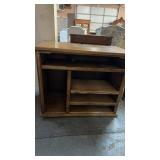 OAK TV CABINET, 38'X19'X32'