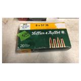20 RNDS 8X57 196 GR