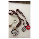 LARGE FRIENDSHIP MEDALLION & MISC