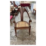 ANTIQUE ITALIAN NEO CLASSICAL STYLE SPOON BACK