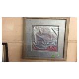 NEXT STEP RECORDS SILK SCREEN FRAMED