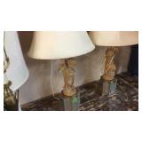 2 CHERUB LAMPS