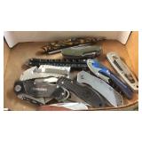 GROUP OF LOCKING BLADE KNIVES