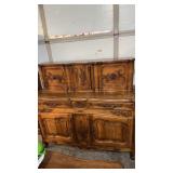 FRENCH PROVINCIAL LOUIS XV STYLE CARVED SIDE BOARD