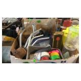 BX W/ HORNET TRAPS, SURVEYOR'S TAPE & MISC ITEMS