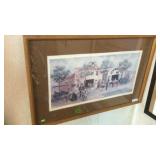 RF MORGAN HELENA ARTIST SIGNED PRINT, FRAMED