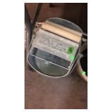 VINTAGE DELUXE GALVANIZED MOP BUCKET, PLANTER,