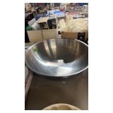 LARGE STAINLESS STEEL BOWL, 19' DIA