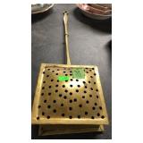 ANTIQUE BRASS BED WARMER