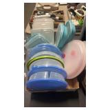 BX OF PLASTIC STORAGE CONTAINERS
