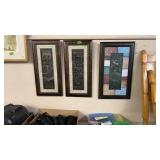 3 WALL HANGINGS