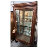 VERY NICE GLASS CHINA/DISPLAY CABINET W/ ADJUST