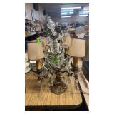 VINTAGE CANDLESTICK LOOKING TABLE LAMP