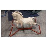 VTG BOUNCY  HORSE W/ METAL FRAME