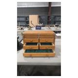 WOODEN MACHINIST 5 DRAWER TOOL BOX