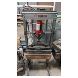 CENTRAL MACHINERY 20 TON SHOP PRESS ON ROLLERS