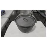 CAST IRON DUTCH OVEN W/ LID 12.5'X8.5'