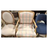 3 UPHOLSTERED ACCENT CHAIRS
